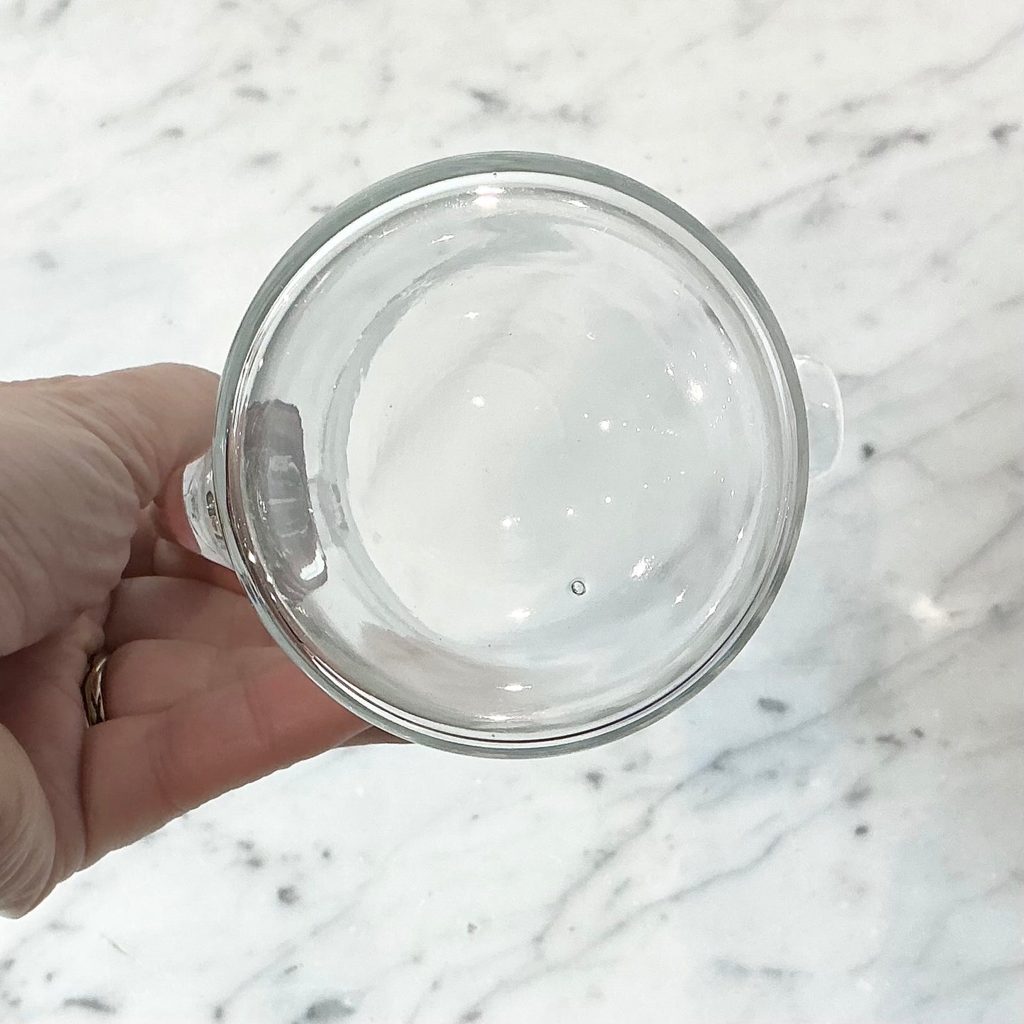 Vintage Etched Glass Creamer or Syrup Pitcher