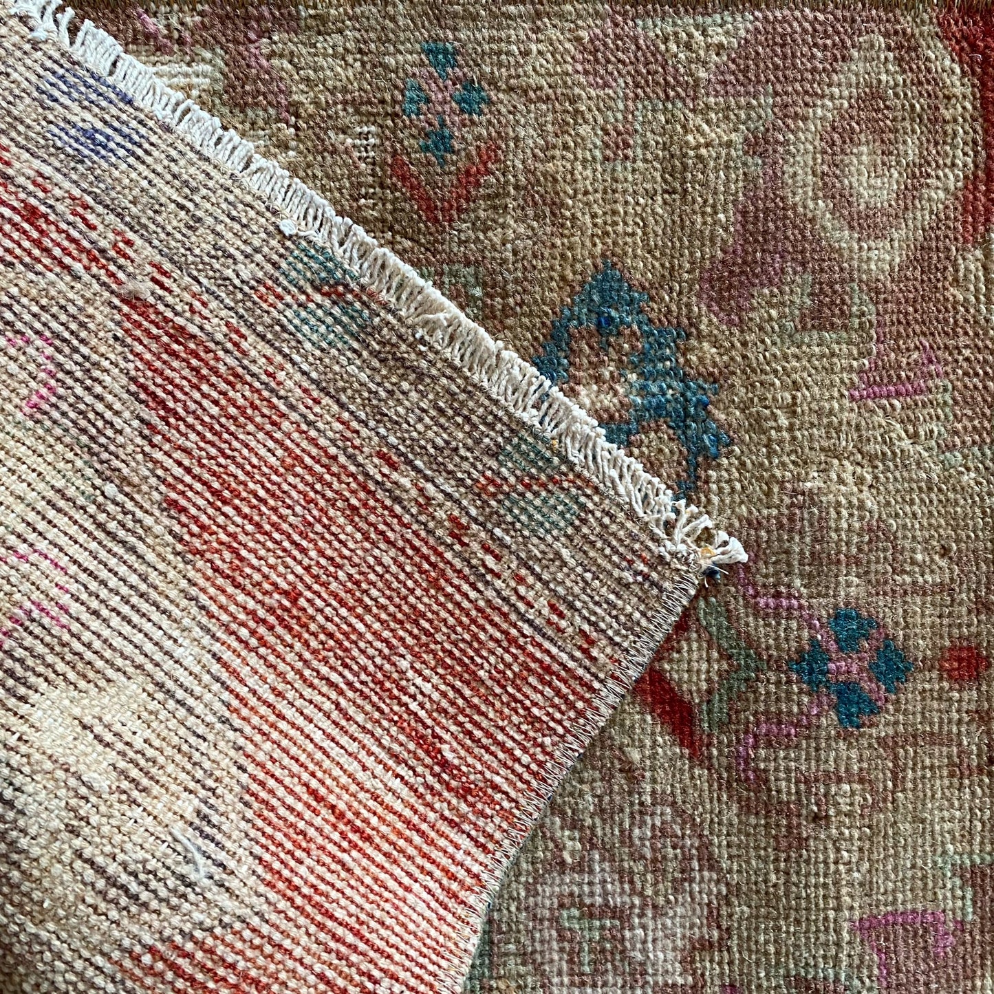 Vintage Hand-knotted Mini Rug (1’4” x 2’5”)