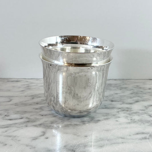 Pair of Vintage Silver-Plated Tumblers