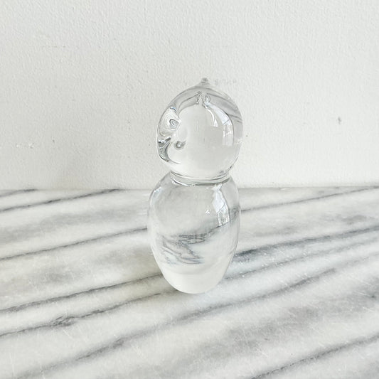 Vintage Glass Owl Figure / Paperweight