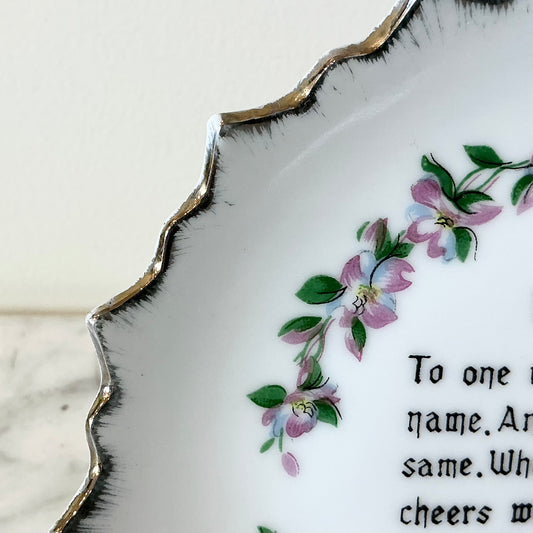 Vintage Porcelain “Mother” Plate