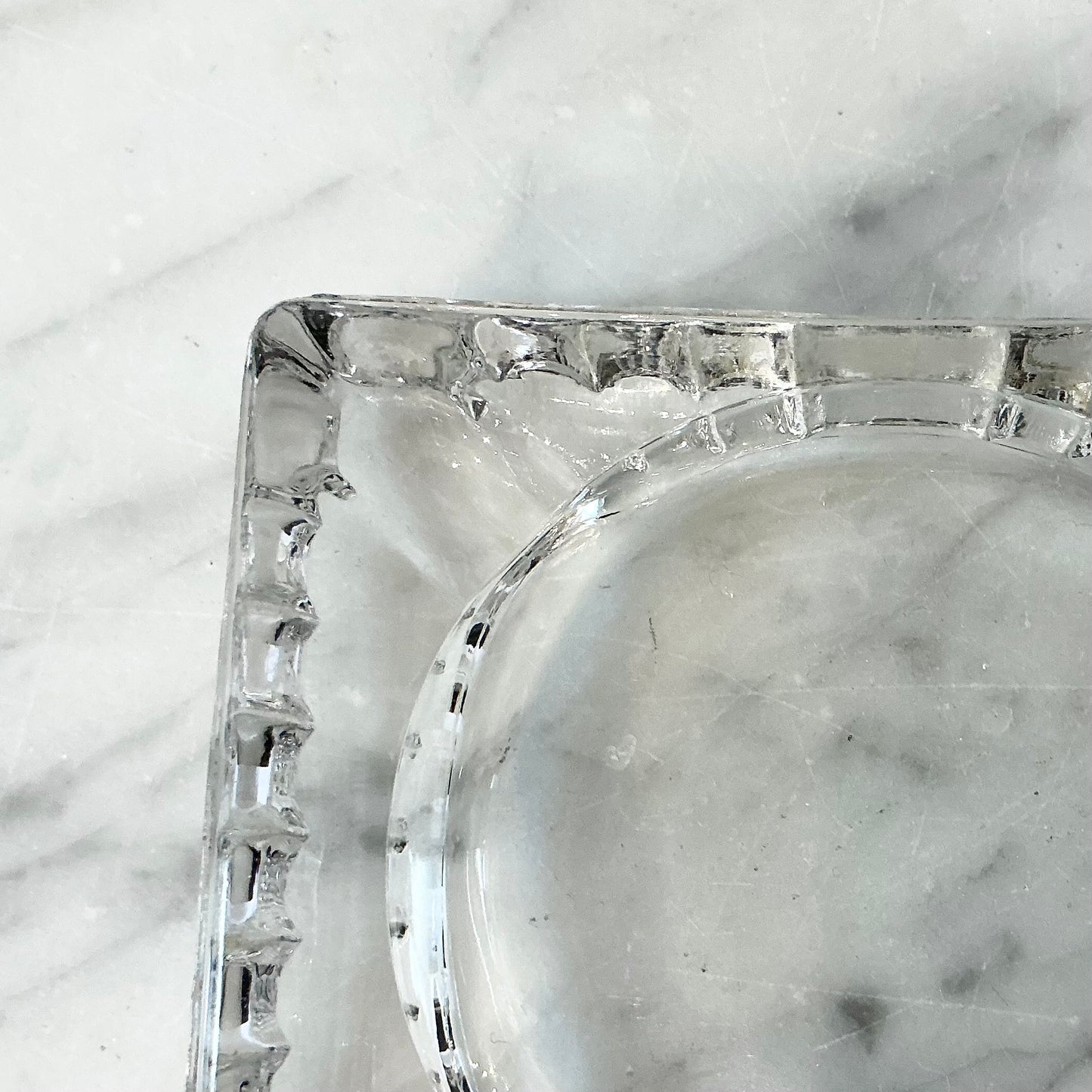 Pretty Vintage Glass Ashtray