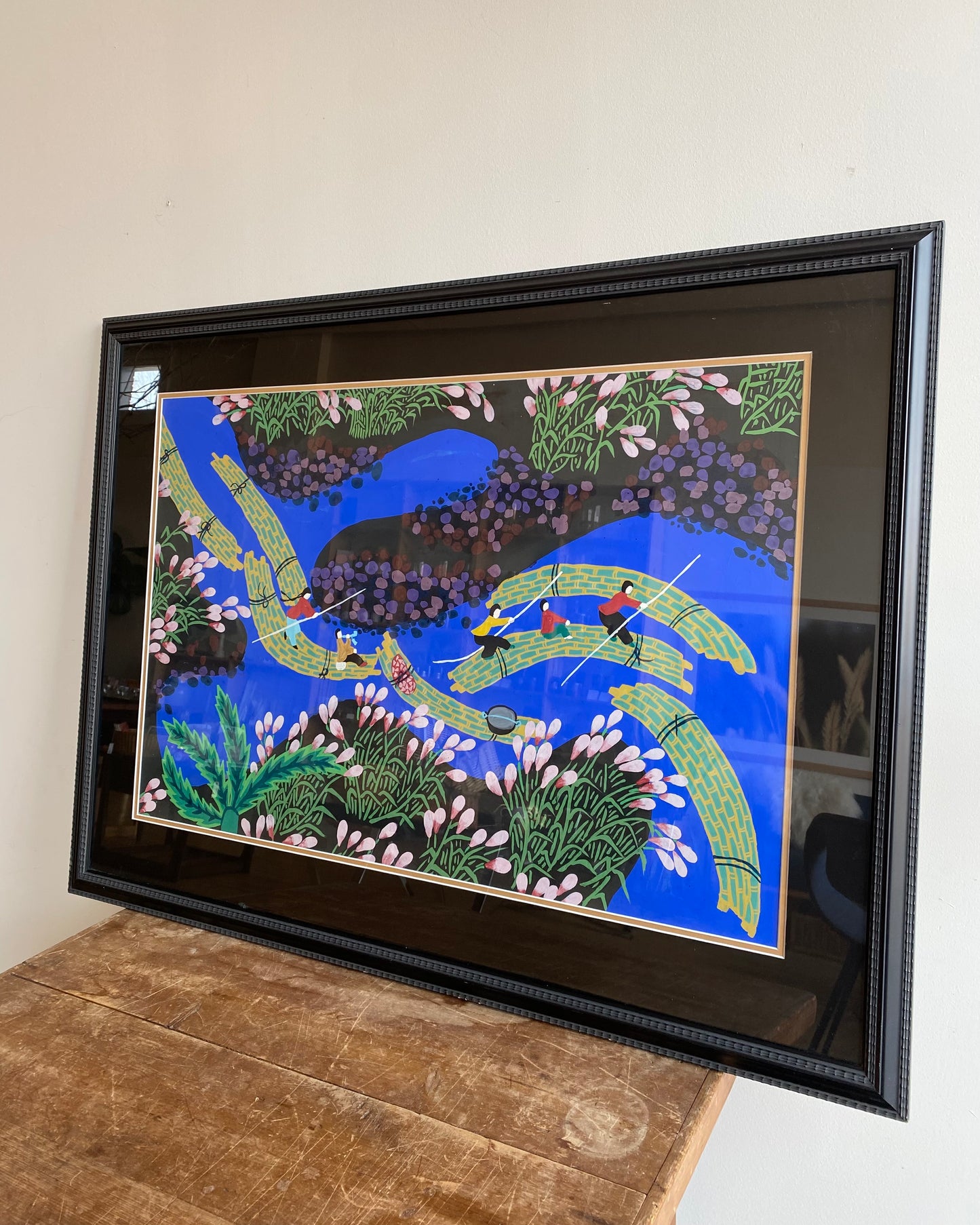 Vintage Framed Original Large Painting (41" x 31")