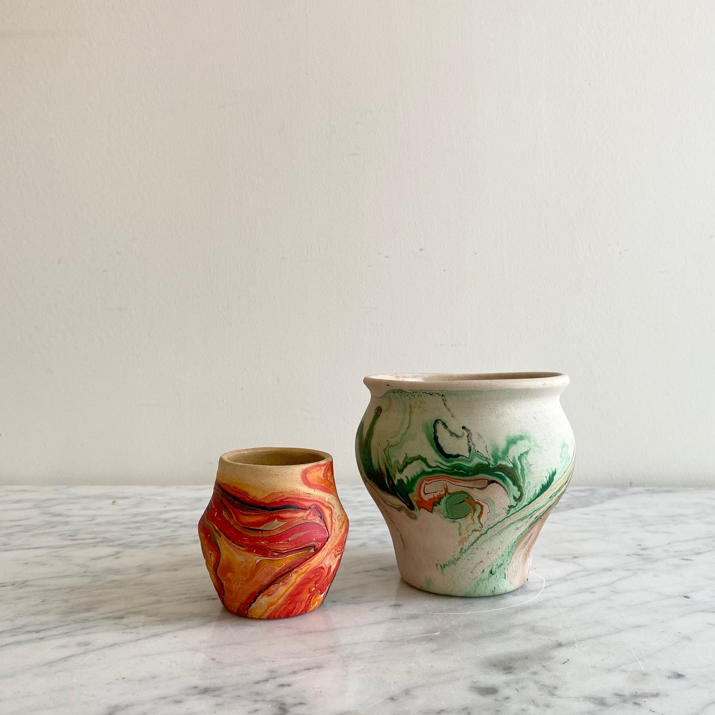 Vintage Nemadji Pottery Vase, 4"