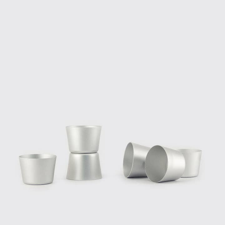 Small Aluminum Tumbler in Silver, 8.4 oz.