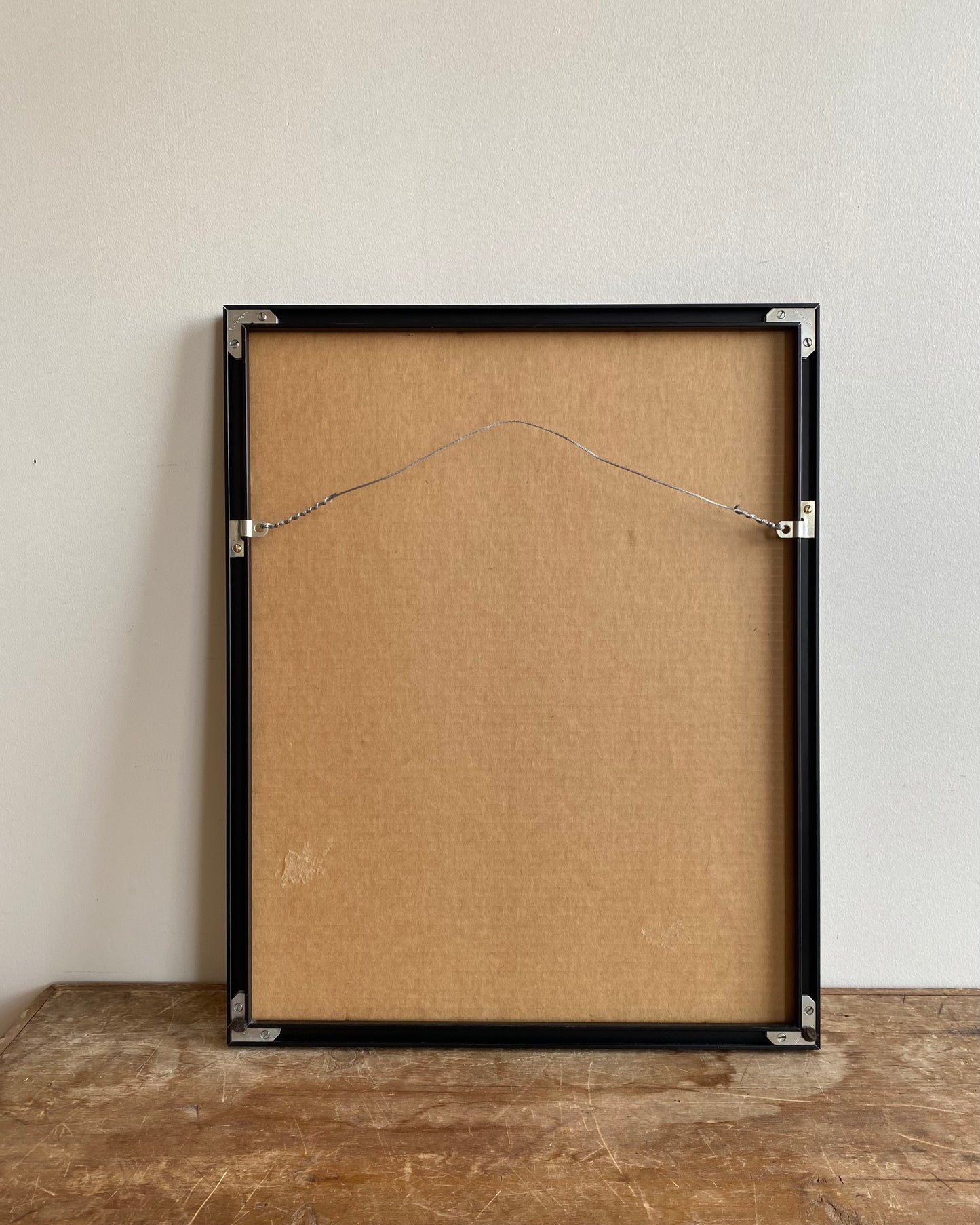 Found Framed Original B&W Shadow Photograph