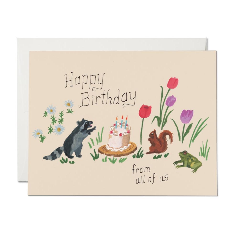 Birthday Critters Greeting Card