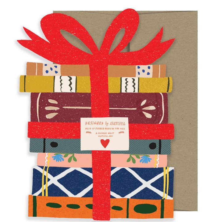 Book Lovers - Die Cut Card