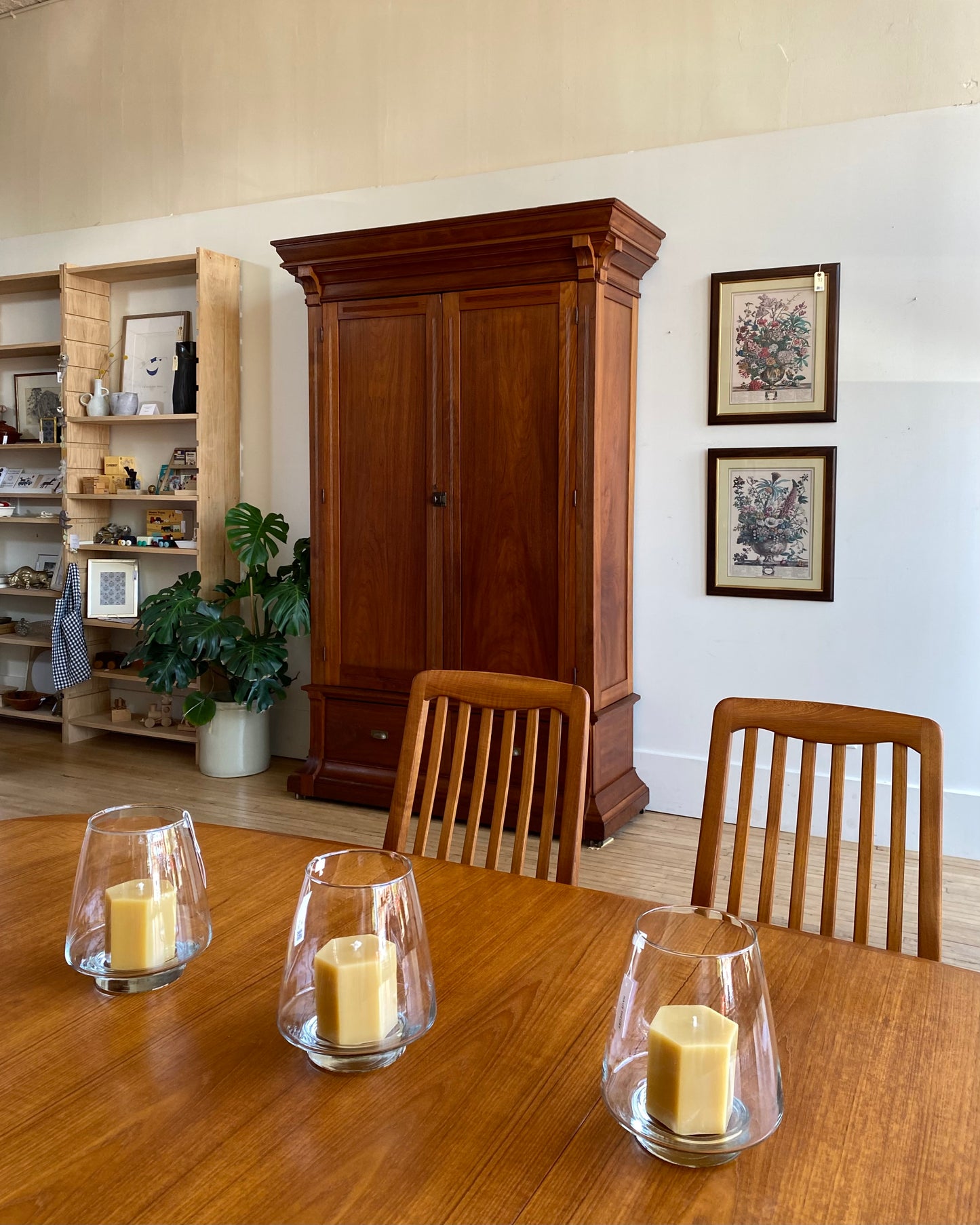 Restored XL Antique Walnut Wardrobe
