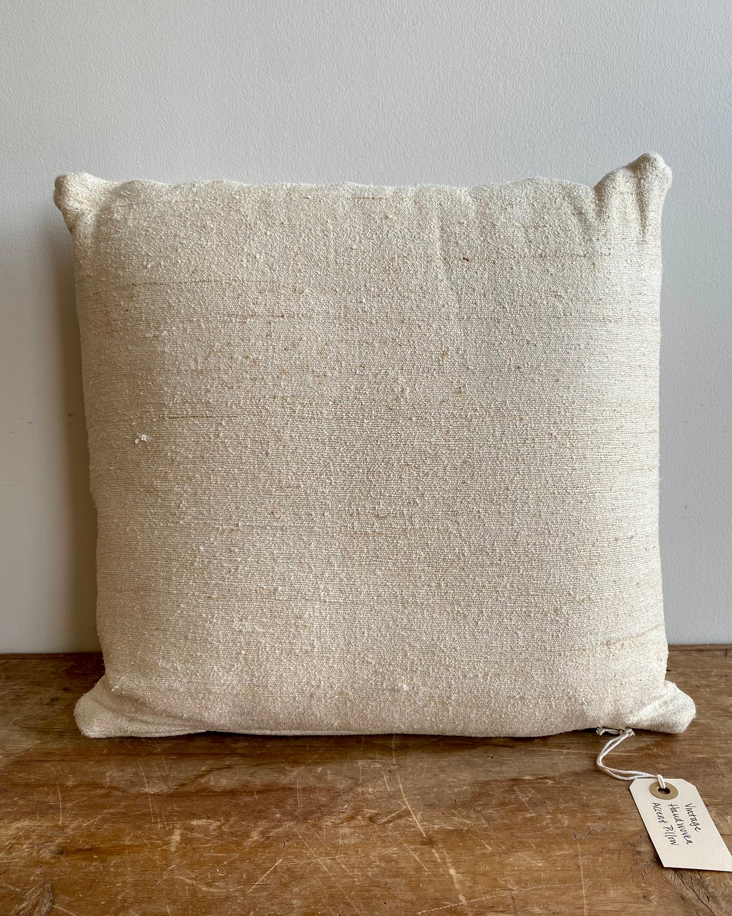 Vintage Handwoven Accent Pillow