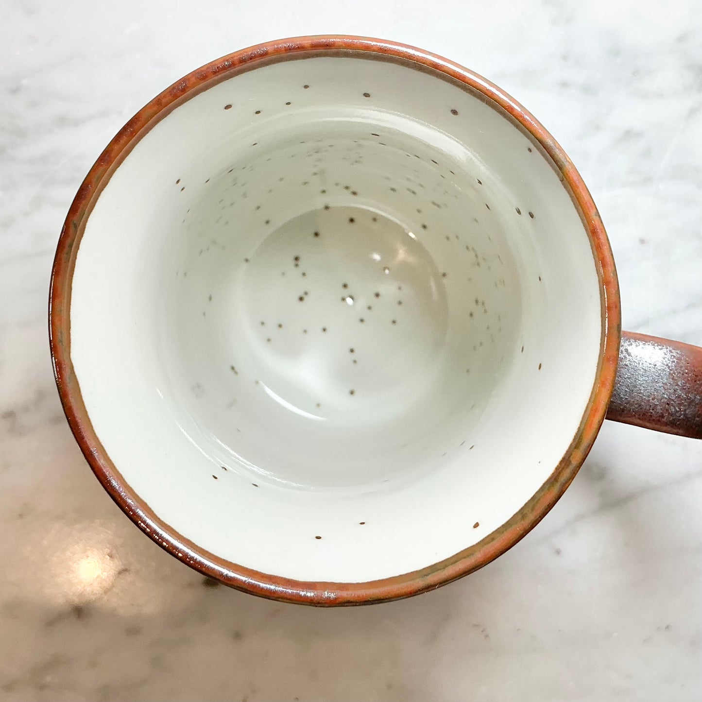 S/4 Vintage Stoneware Blue Floral Mugs