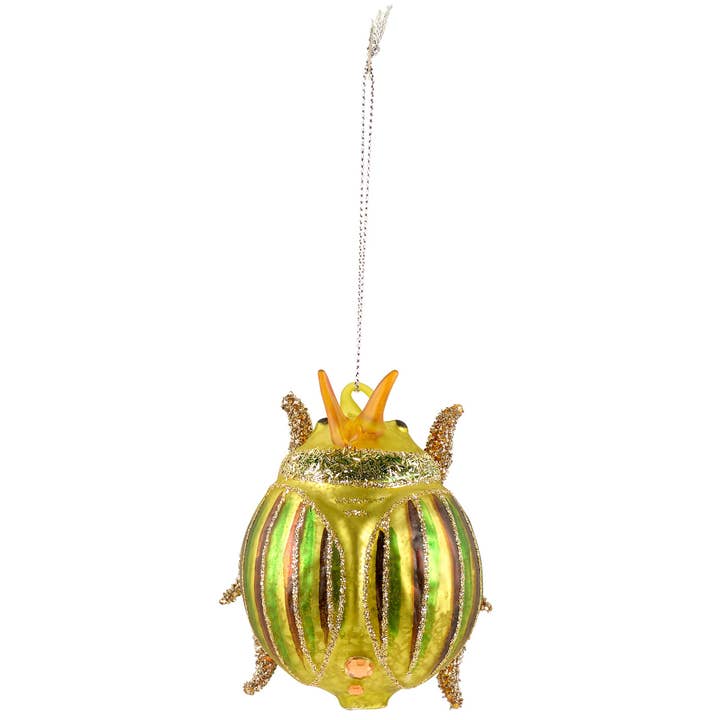 40% OFF: Glass Beetle Ornament