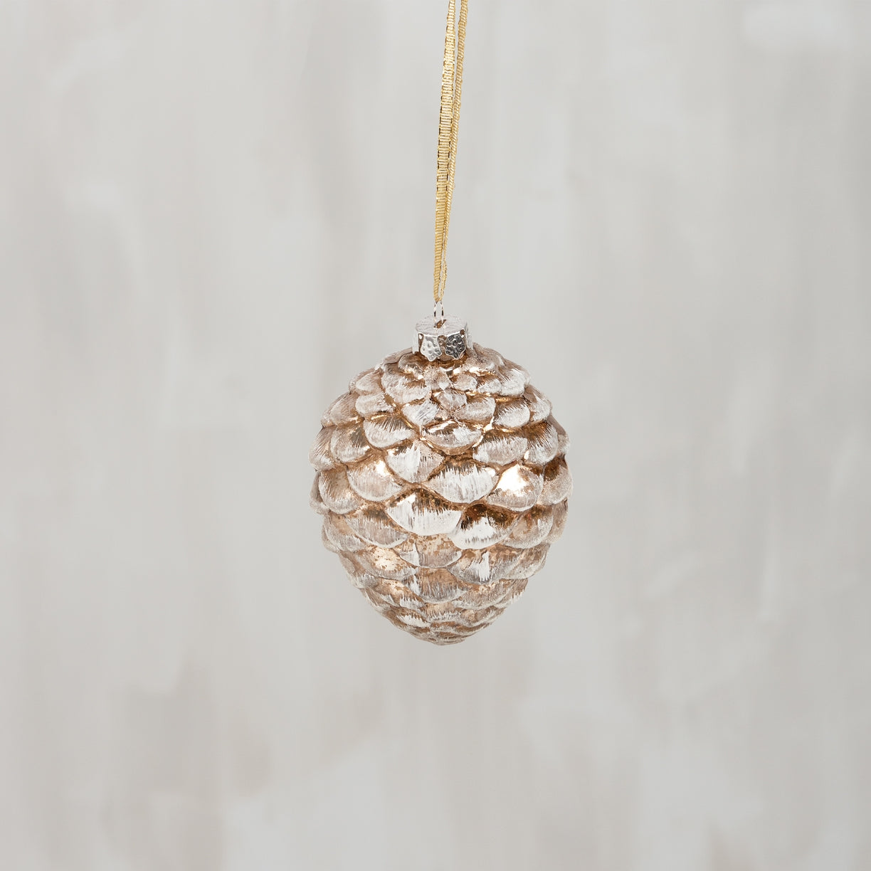 40% OFF: Glass Pinecone Ornament