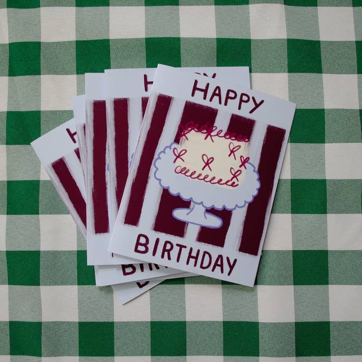 "Happy Birthday Cake" Greeting Card