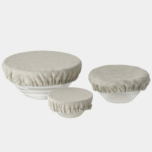 Linen Bowl Cover Trio, Choose Color