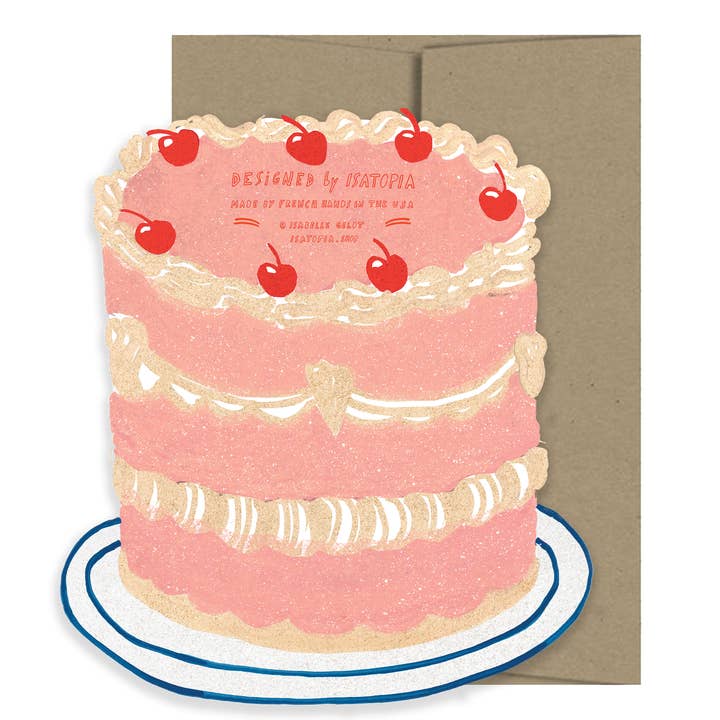 Party Cake - Die Cut Card