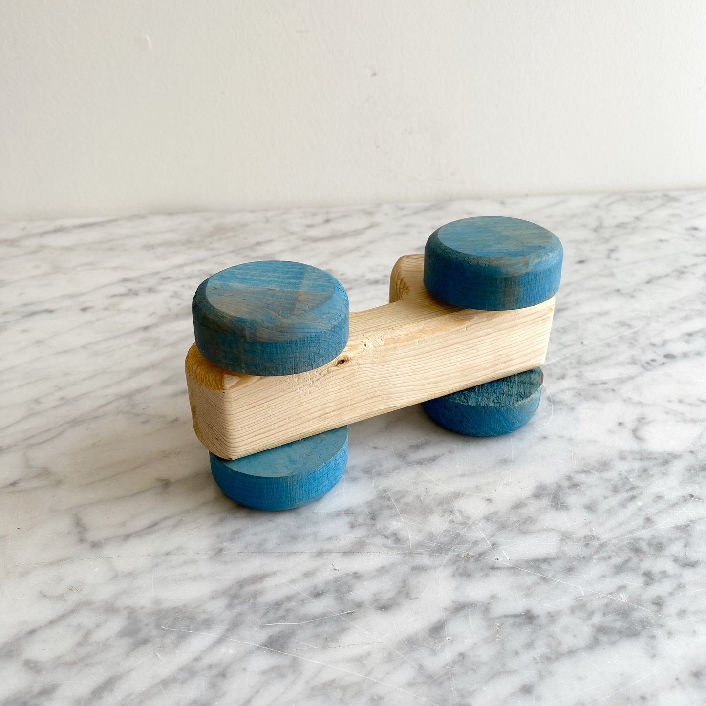 Vintage Wooden Toy Race Car