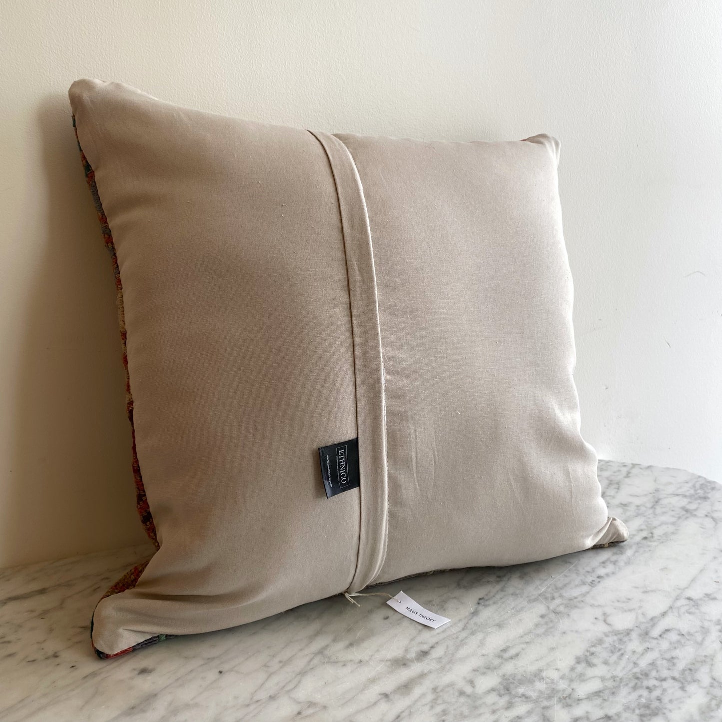 Vintage Handcrafted Accent Pillow Cover with Birds