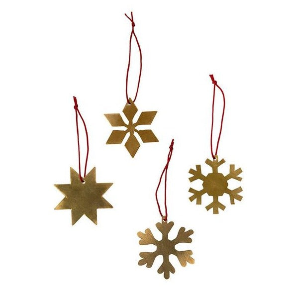 20% OFF: Brass Snowflake Ornament, Choose