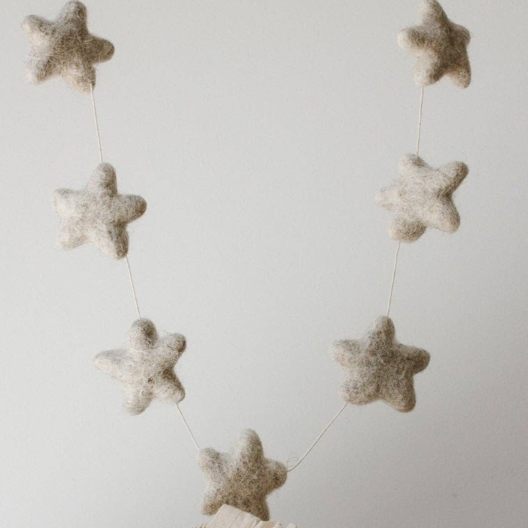 Wool Star Garland