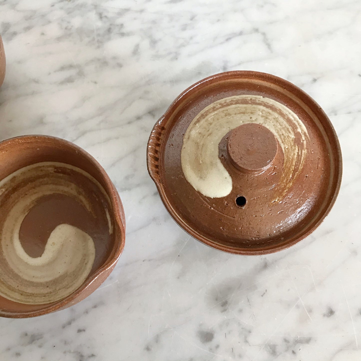 Delicate Vintage Clay Tea Set
