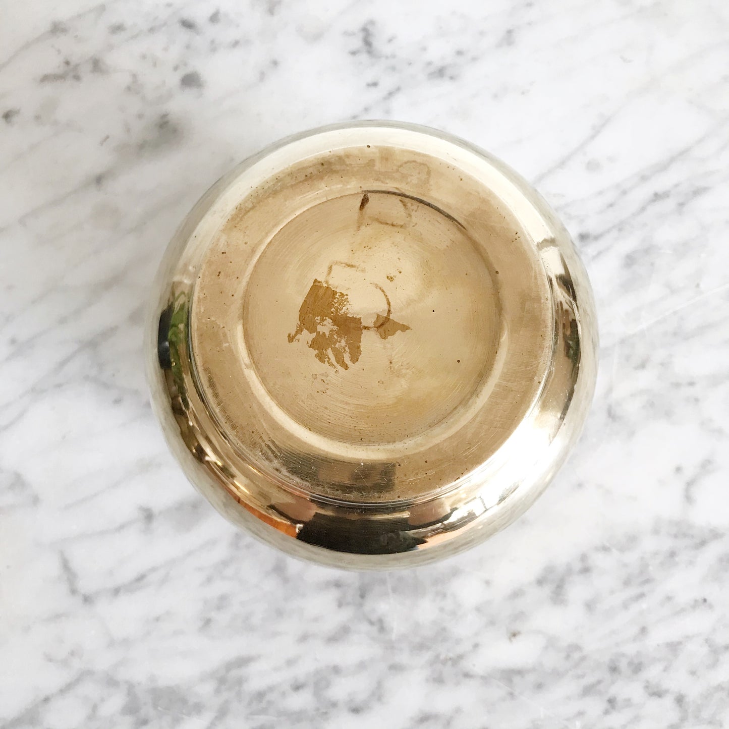 Small Vintage Brass Planter