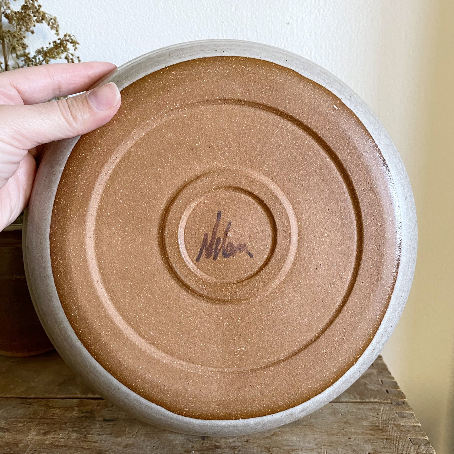 Vintage Stoneware Serving Piece / Platter