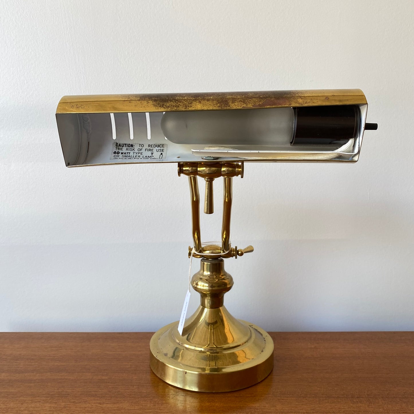 Vintage Brass Desk Lamp
