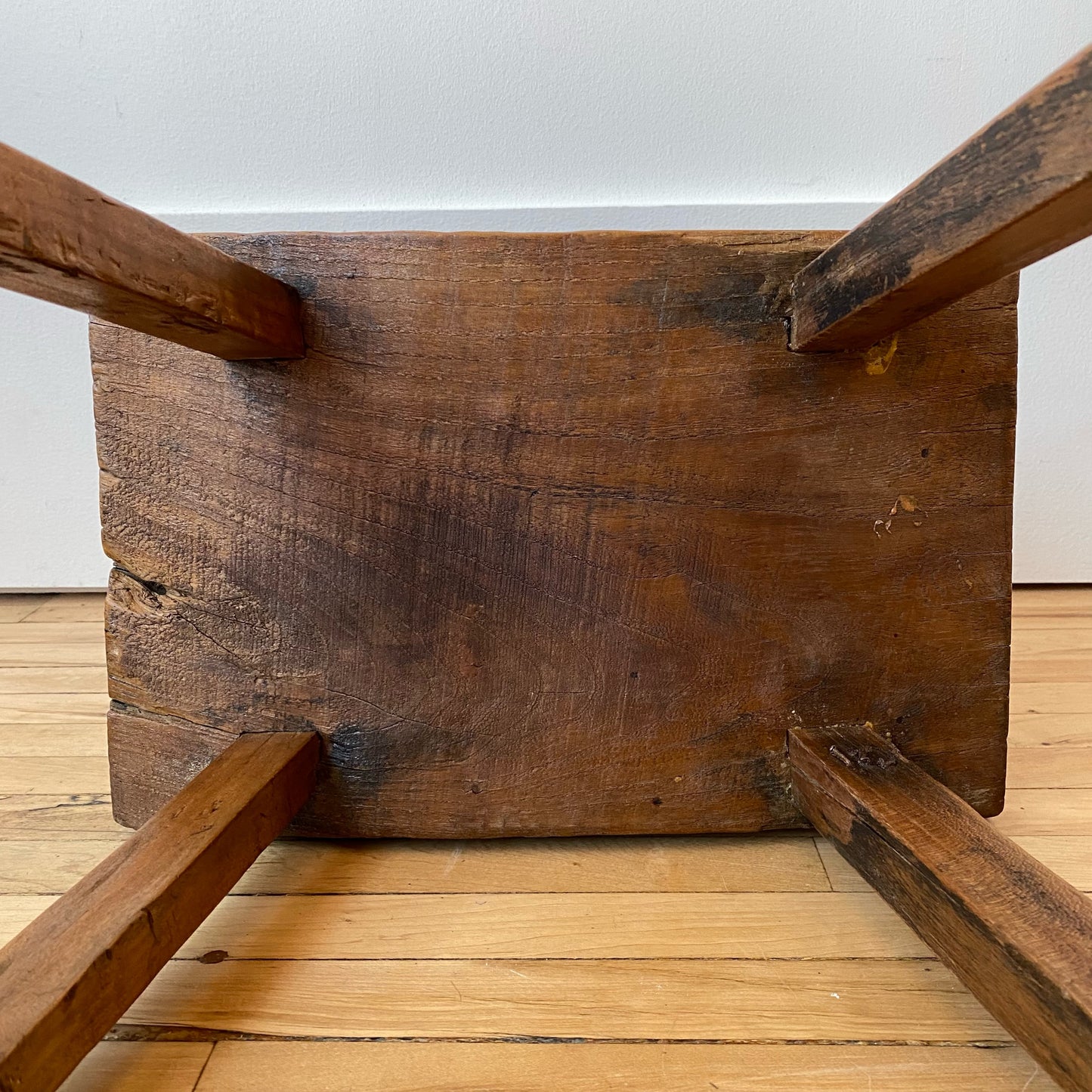 Antique Primitive Wood Stool