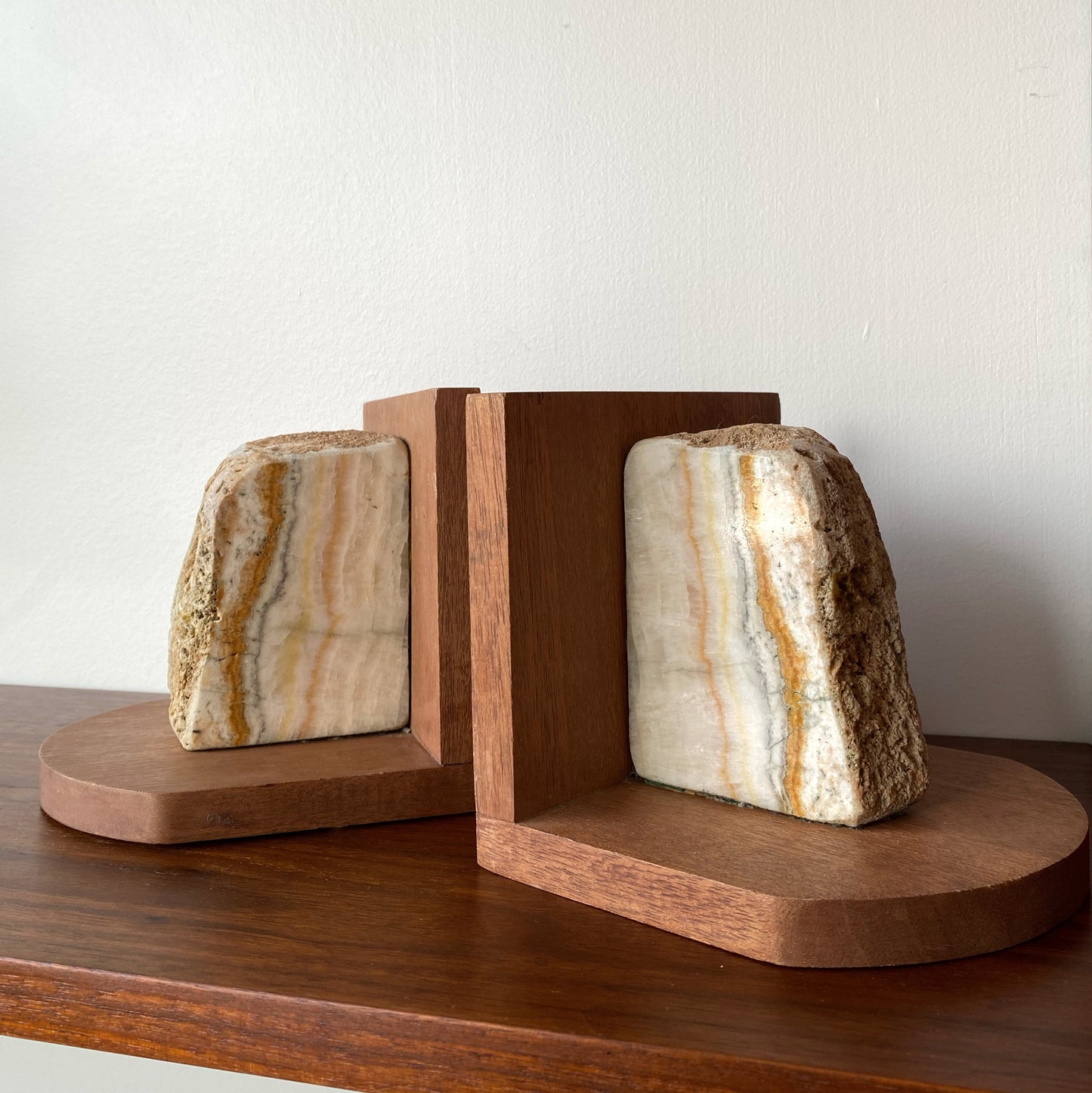 Pair of Vintage Stone Bookends