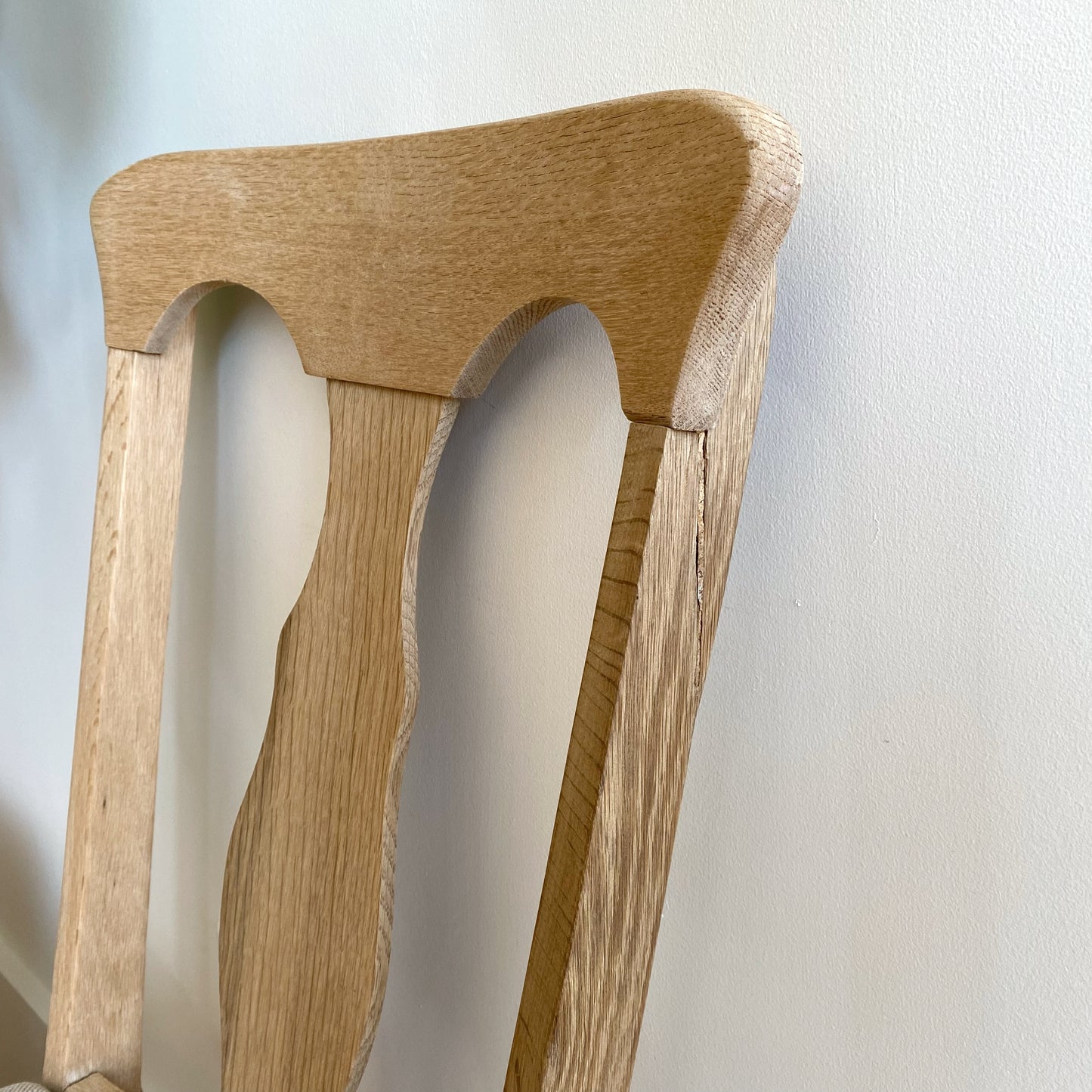 S/4 Antique Oak Dining Chairs
