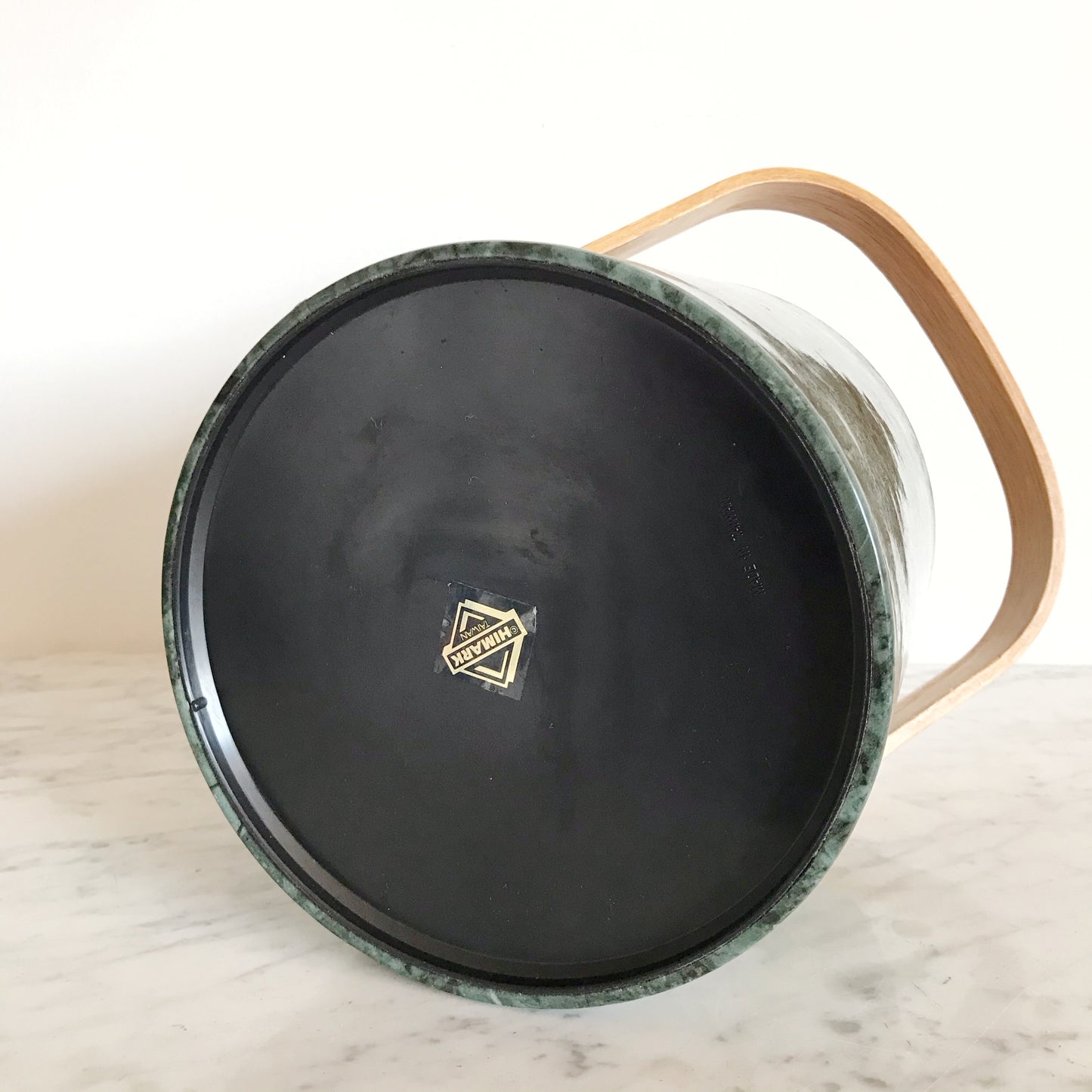 Vintage Faux-Marble Ice Bucket
