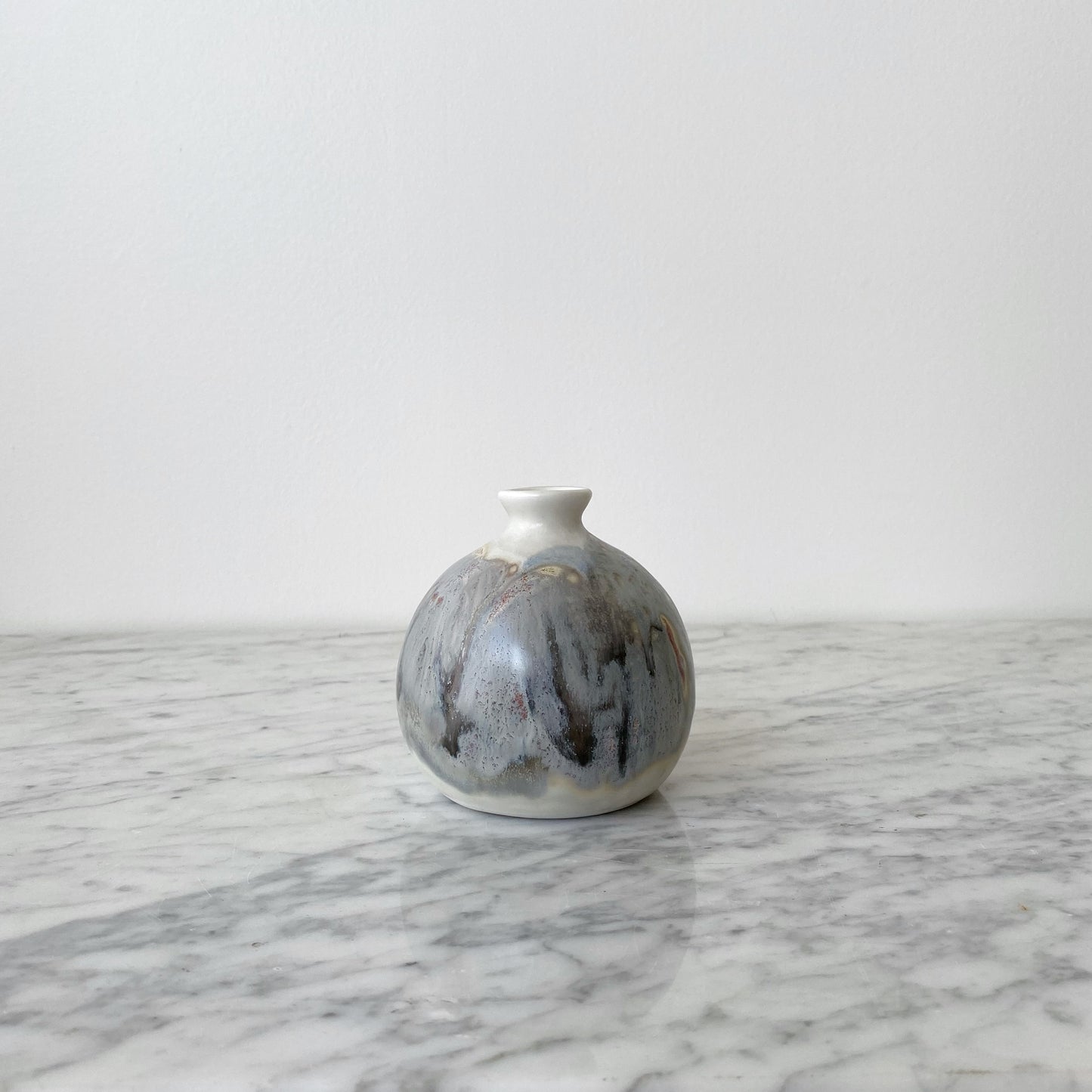 Handcrafted Pottery Bud Vase, 4”