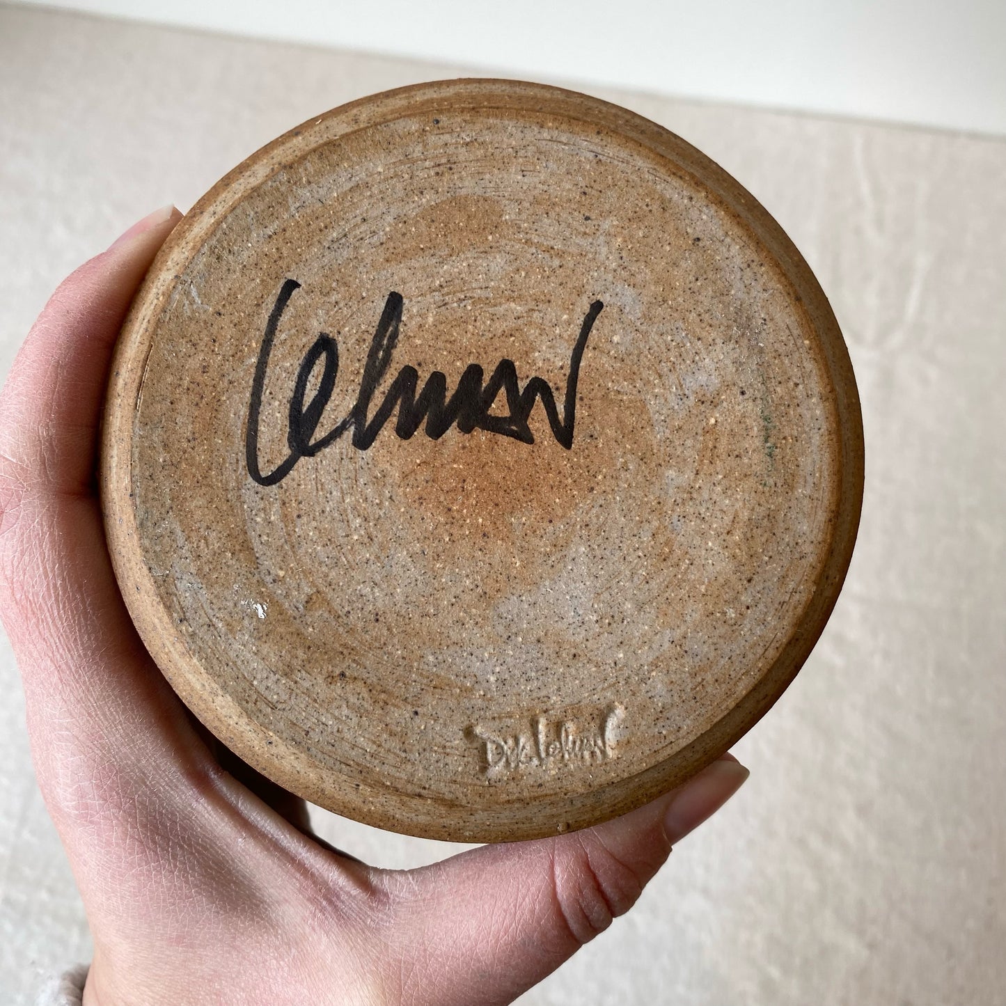 Vintage Studio Pottery Piece with Handle