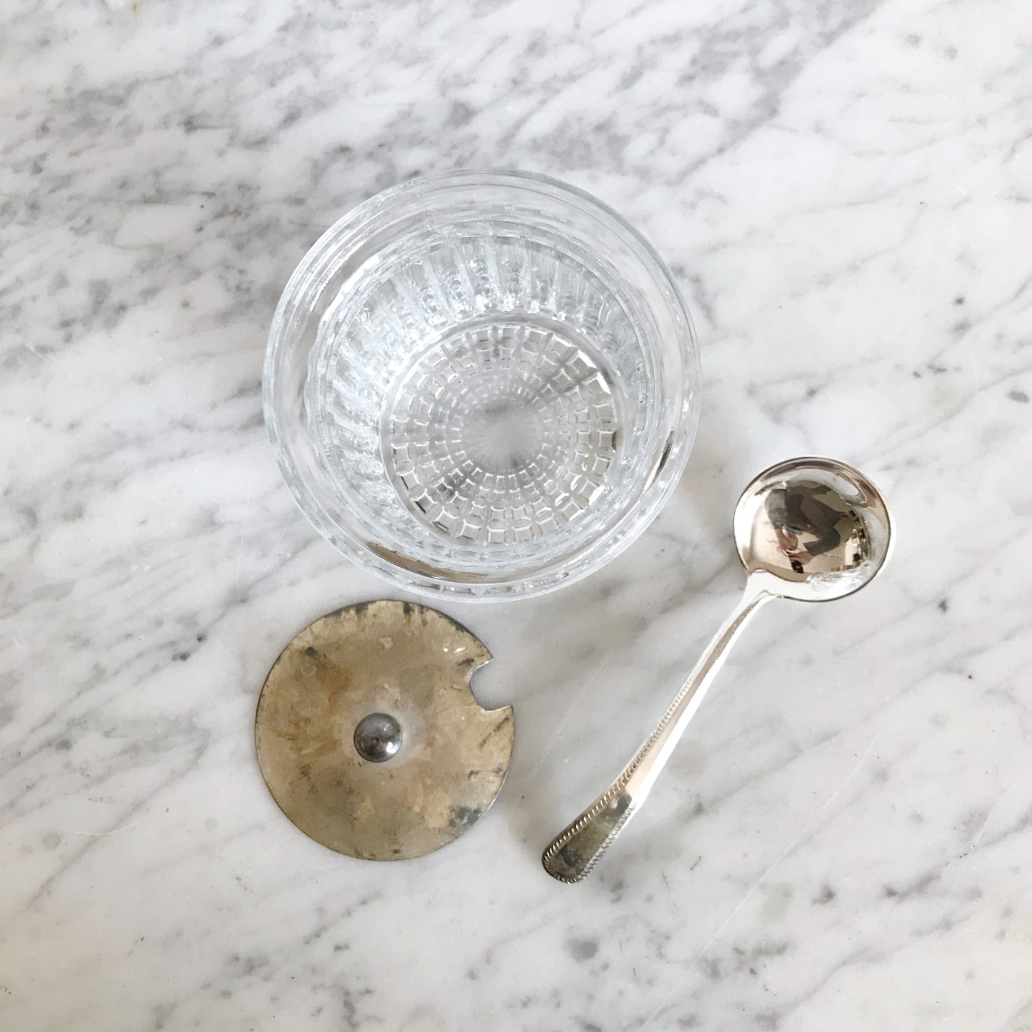 Vintage Marmalade Jar & Silver Spoon