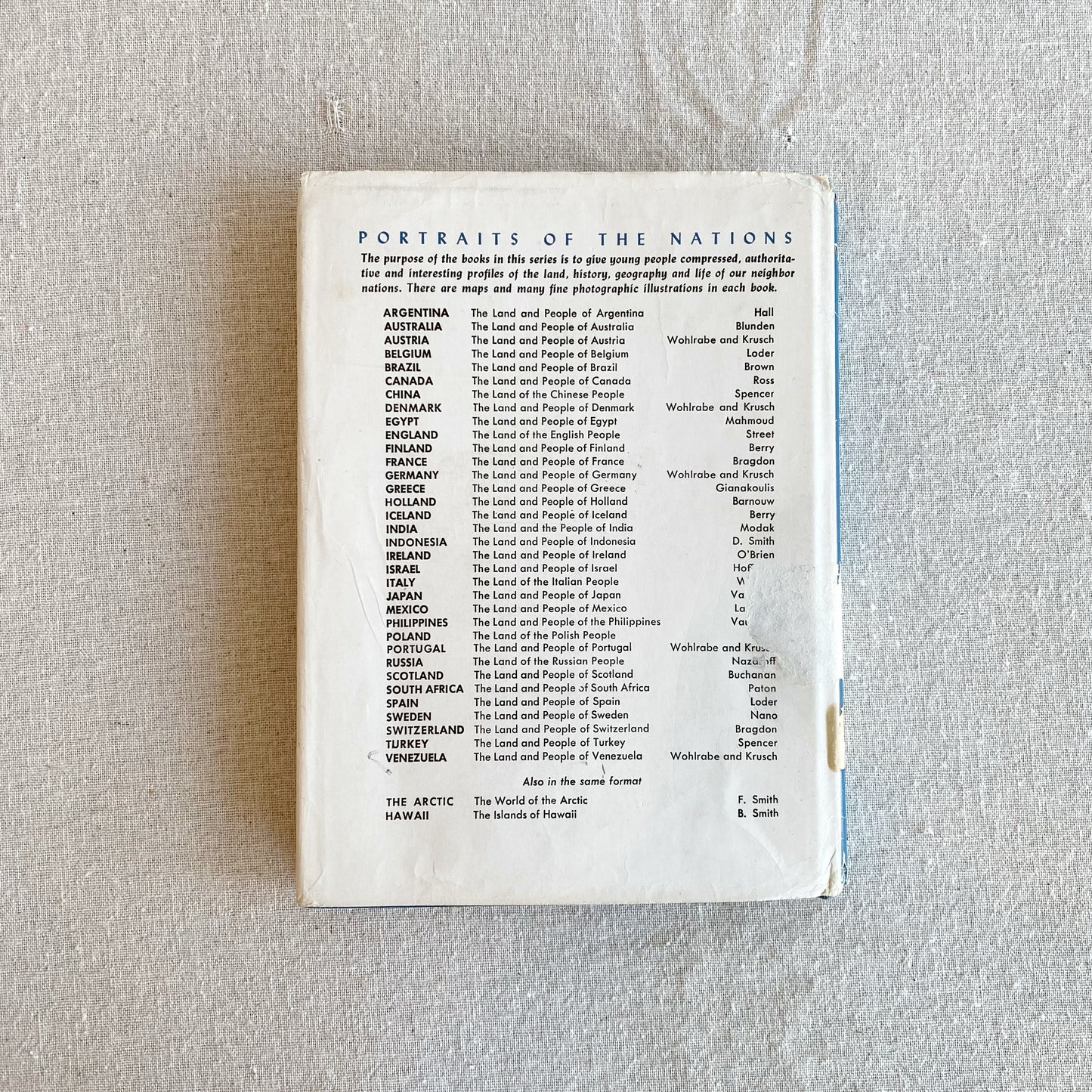 Book: The Land and People of Switzerland