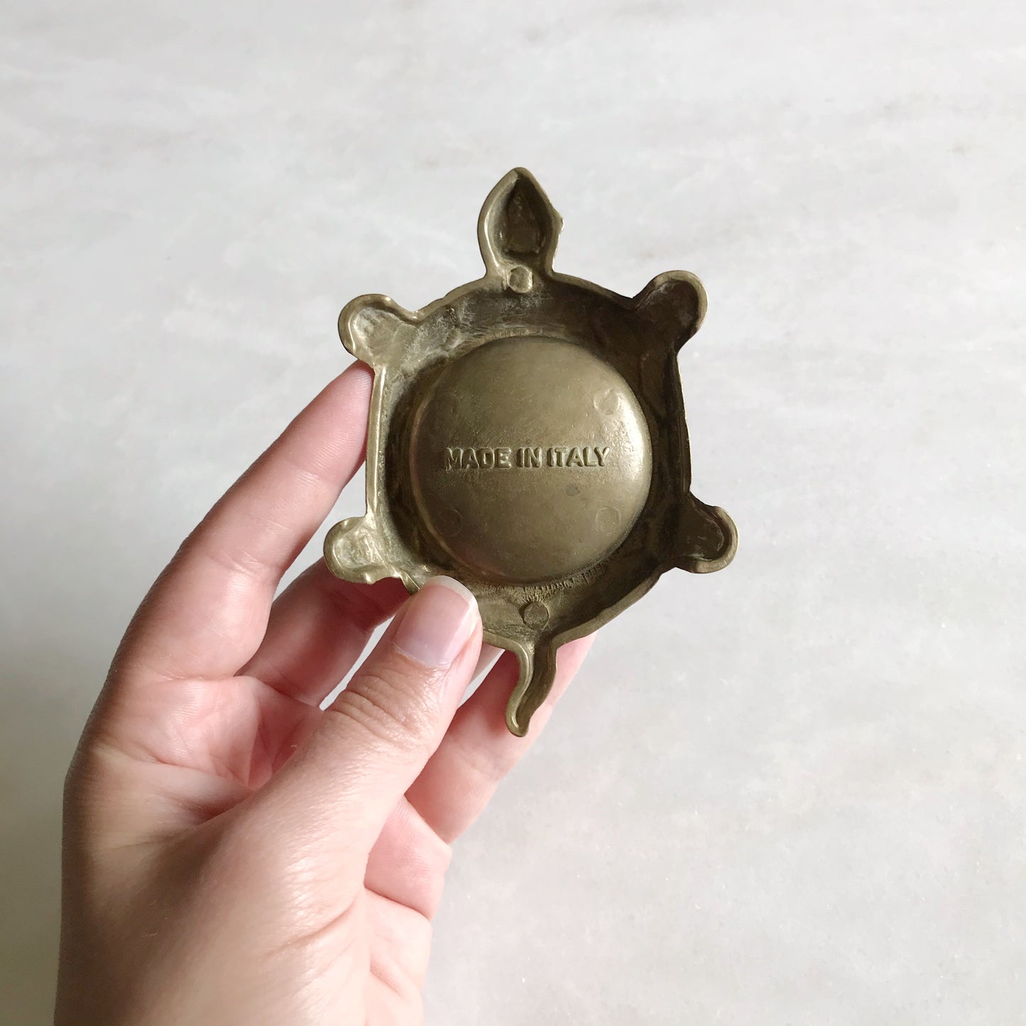 Vintage Brass Turtle Box, Italy