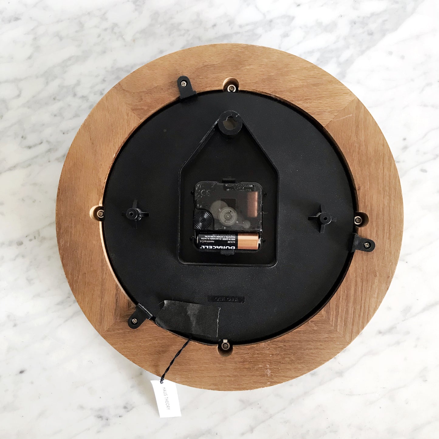 Vintage Analog Wall Clock, Wood Frame