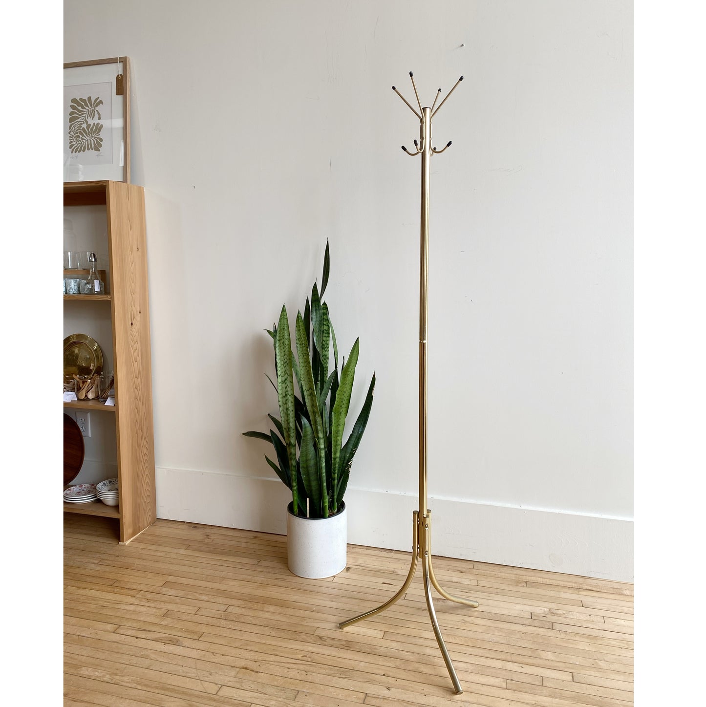 Vintage Brass Coat Rack