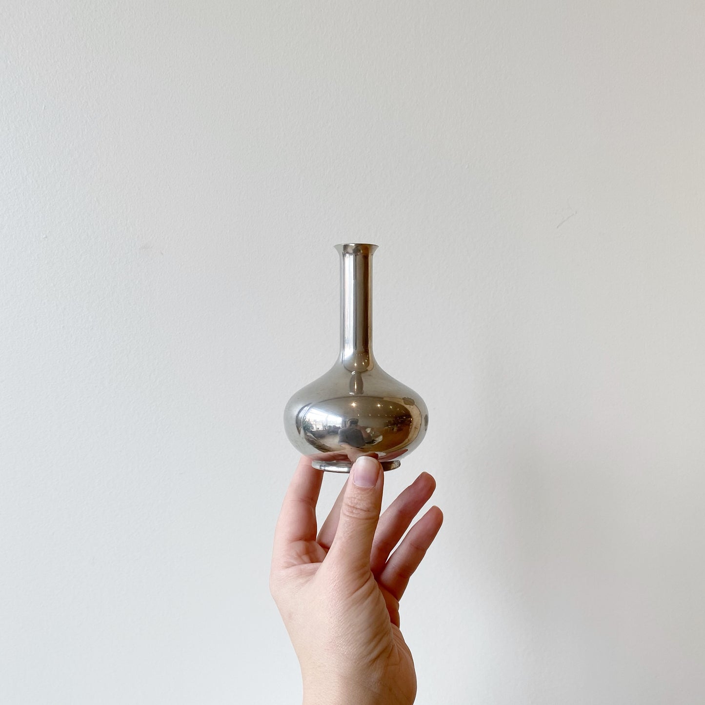 Vintage Pewter Bud Vase, Holland