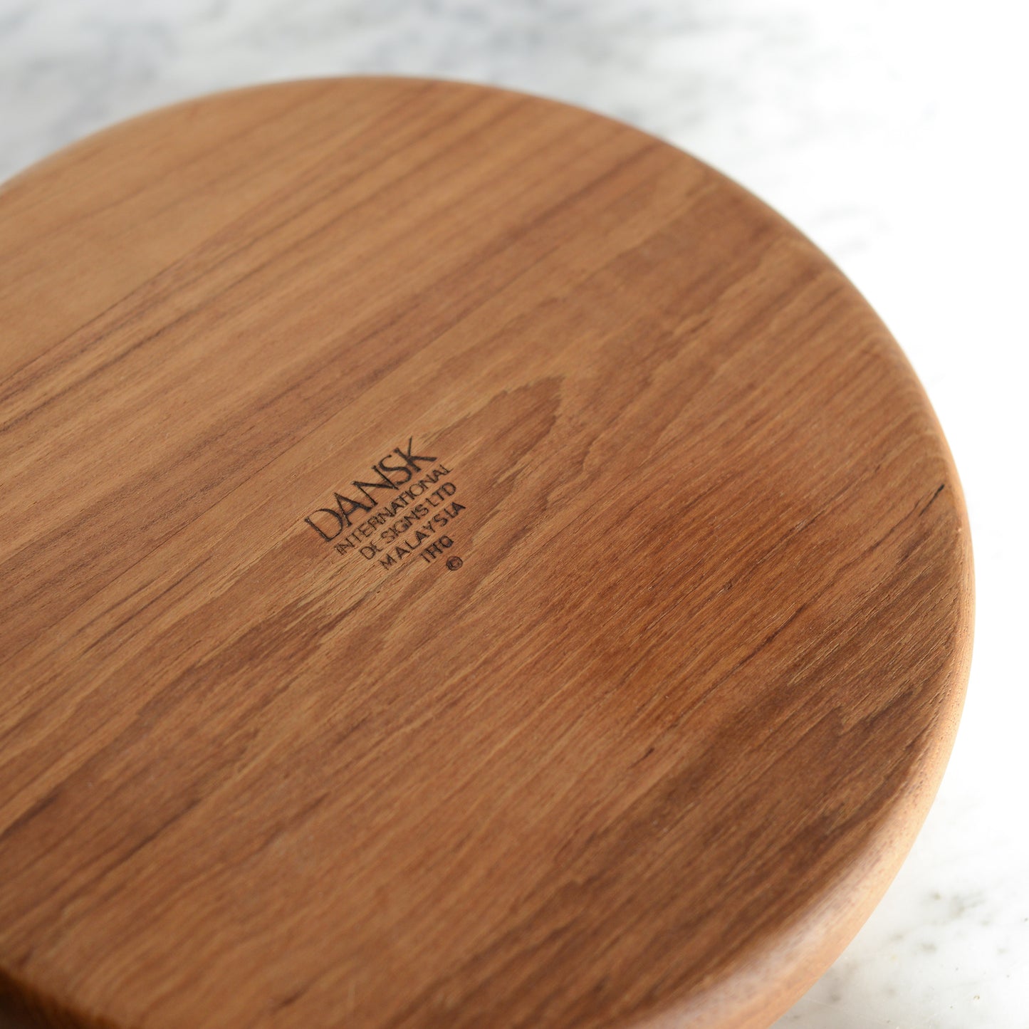 Vintage Divided Wood Serving Bowl by Dansk