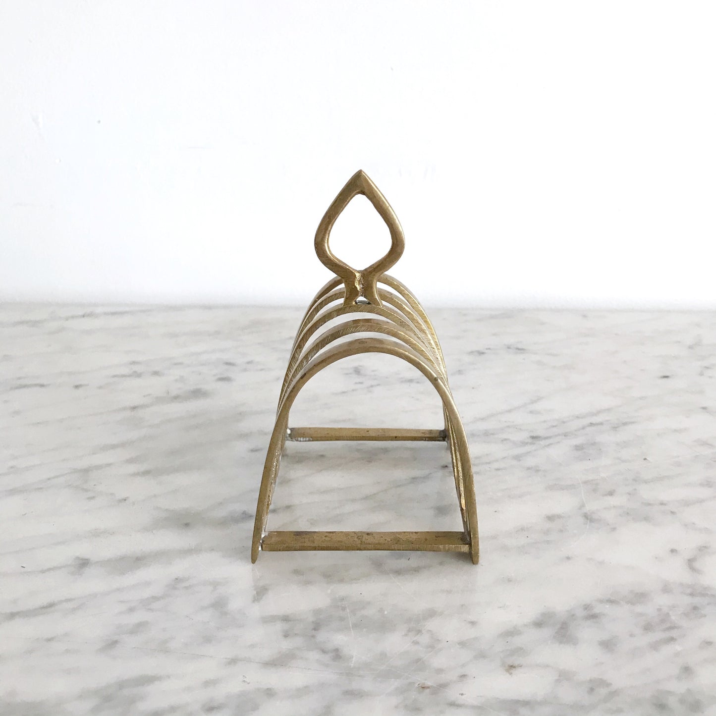 Vintage Brass Letter Holder, Spade Handle