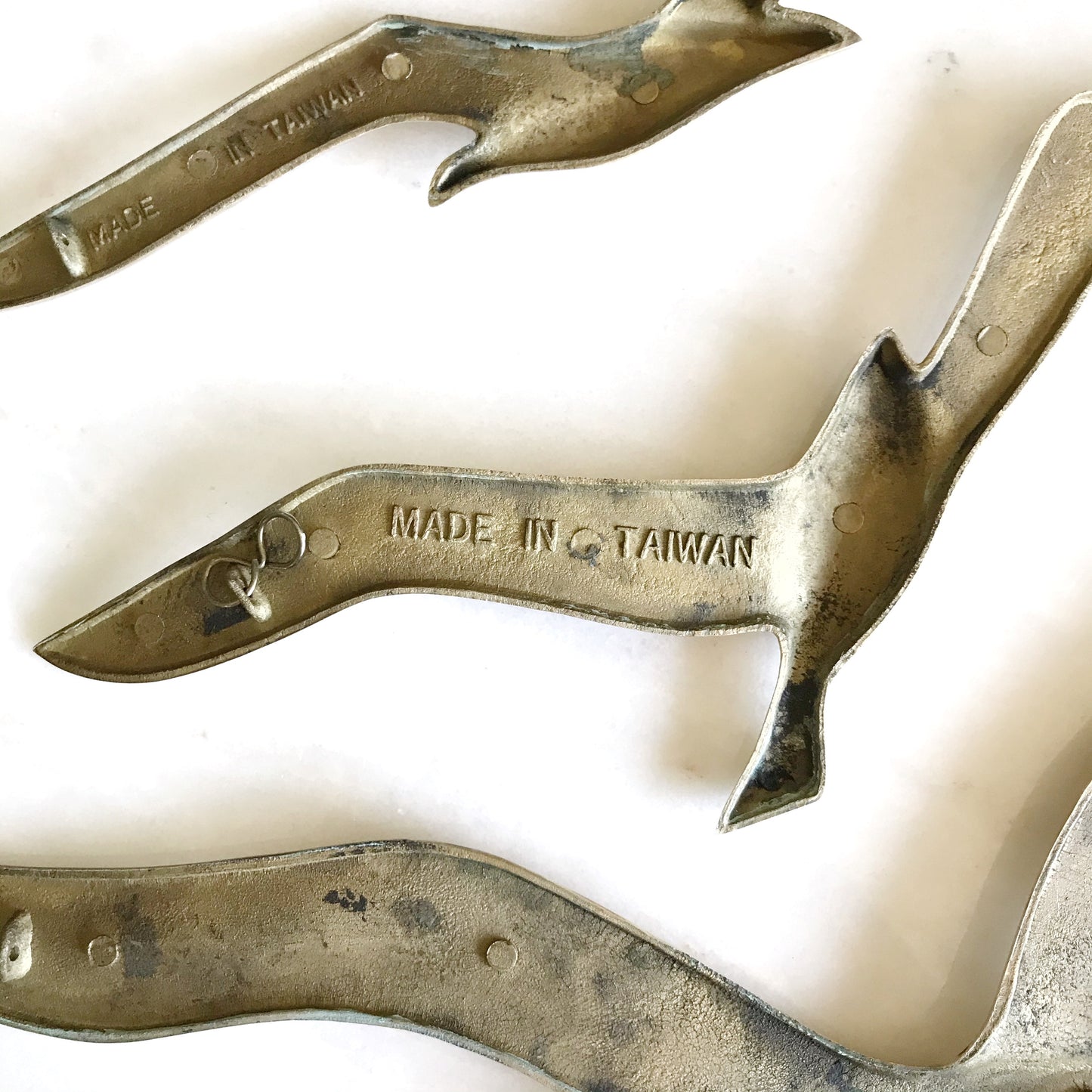 Set of Vintage Brass Birds // Seagulls