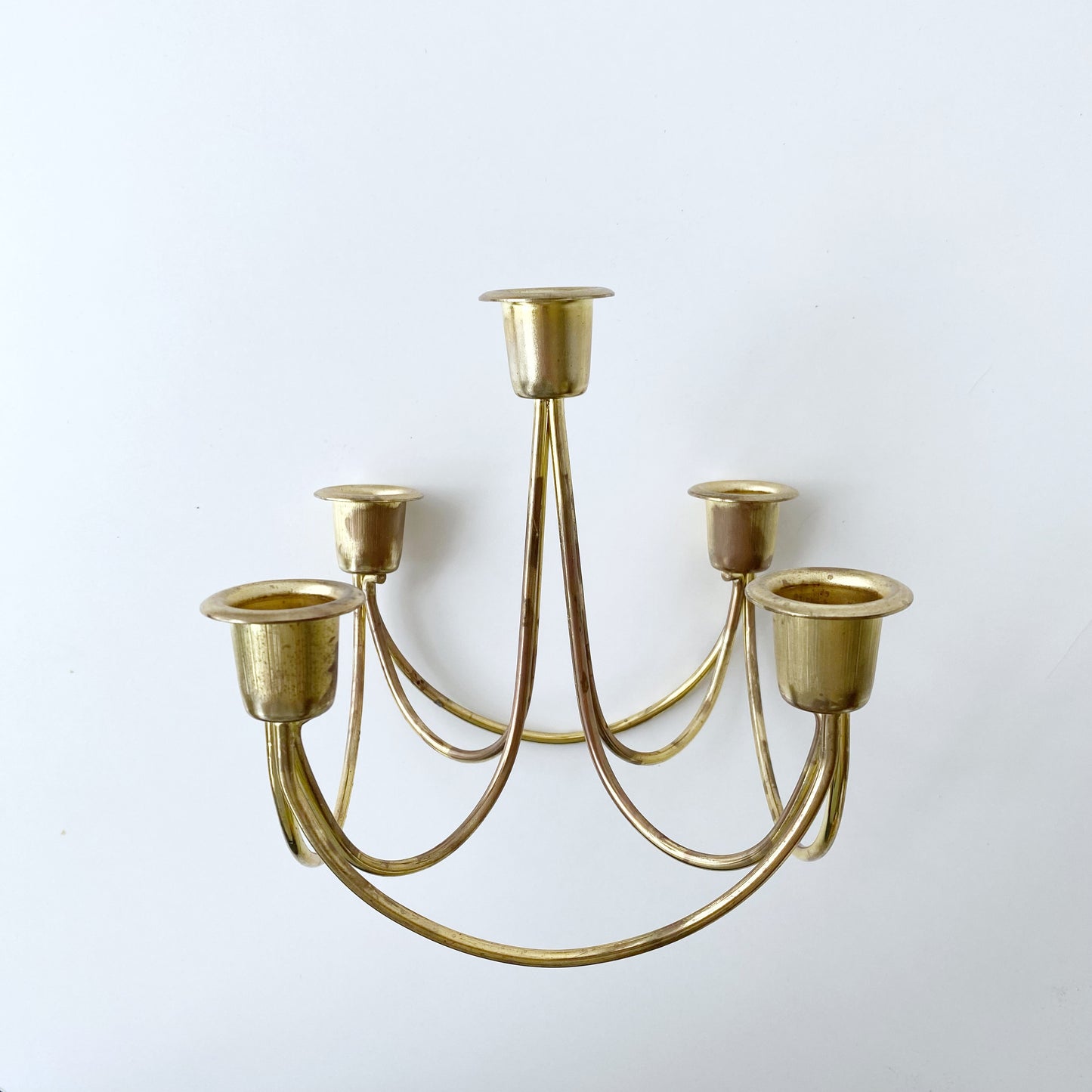 Vintage Gold Wire Candelabra