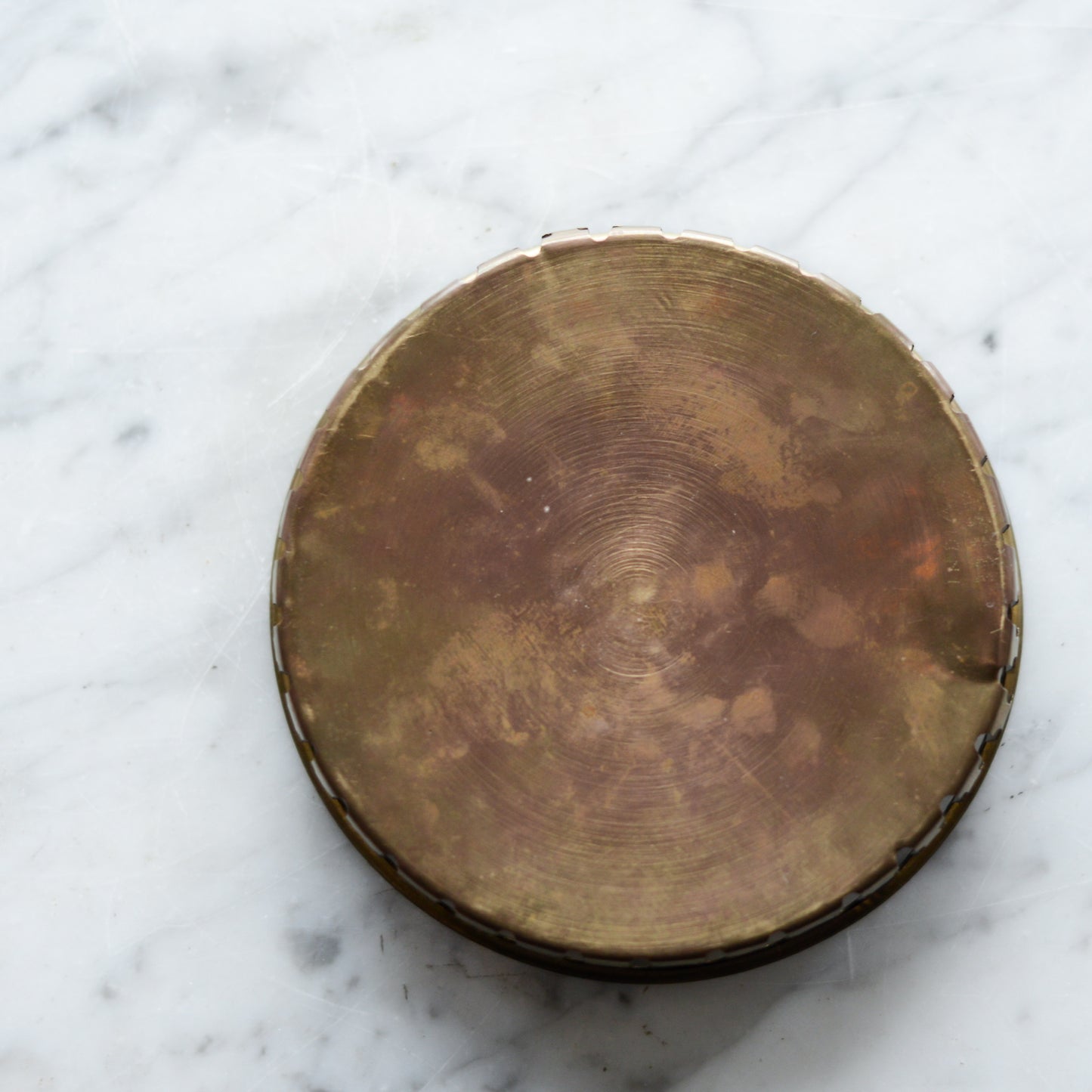 Small Decorative Vintage Brass Tray