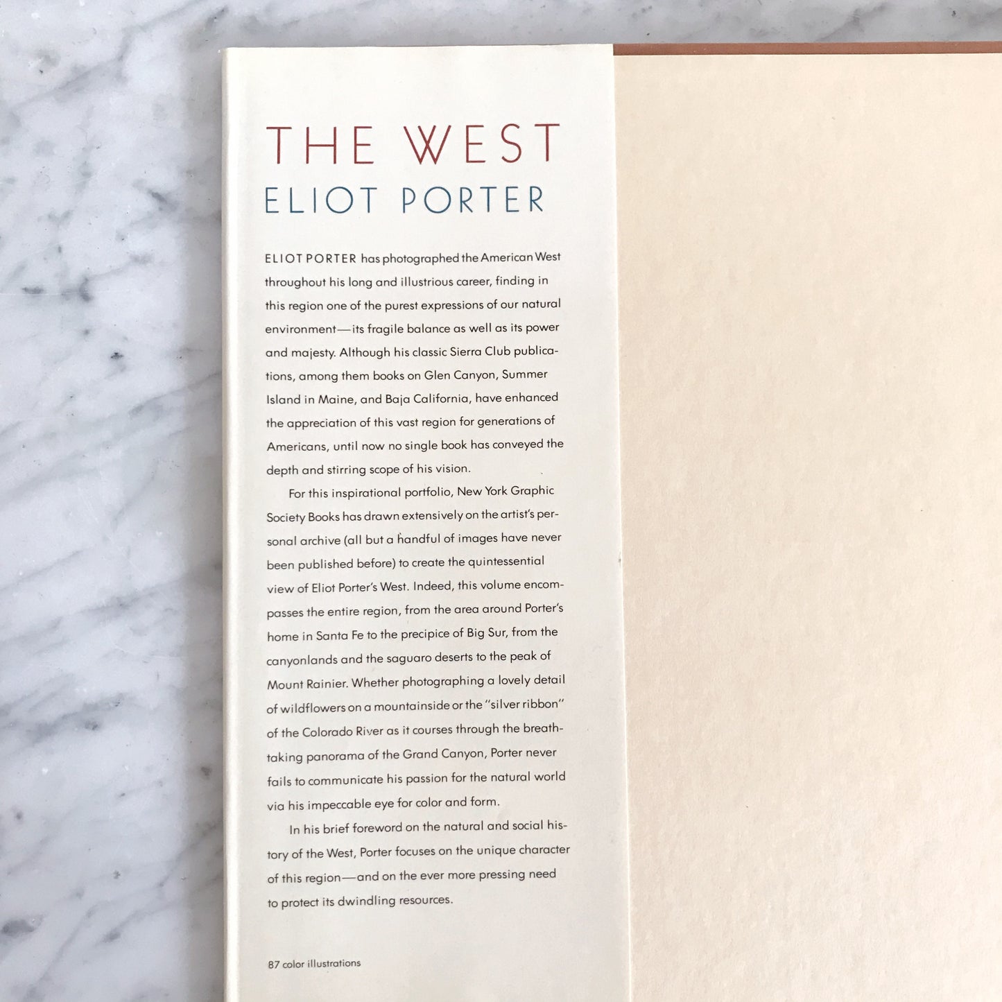 Book: “The West” by Eliot Porter