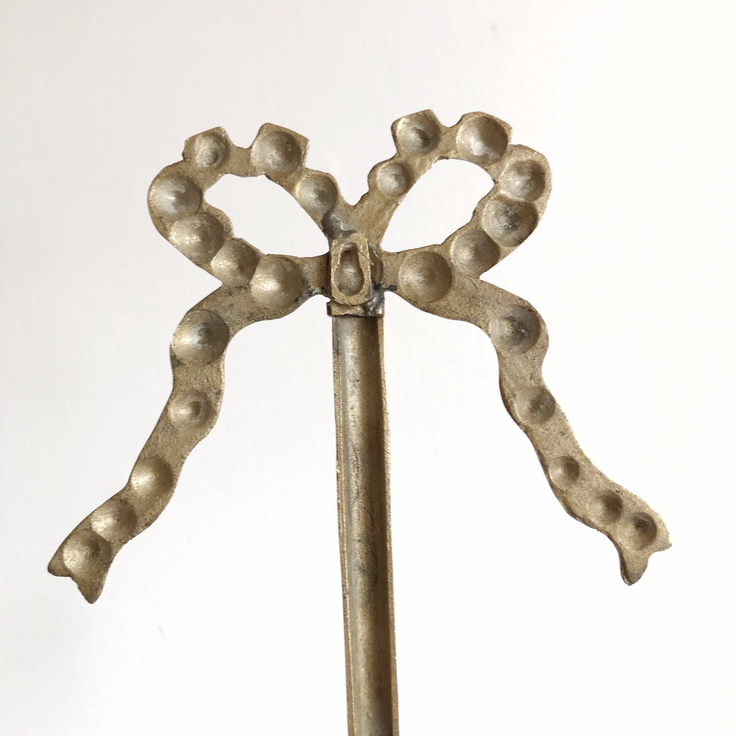 XL Double Brass Wall Candle Sconce with Bow