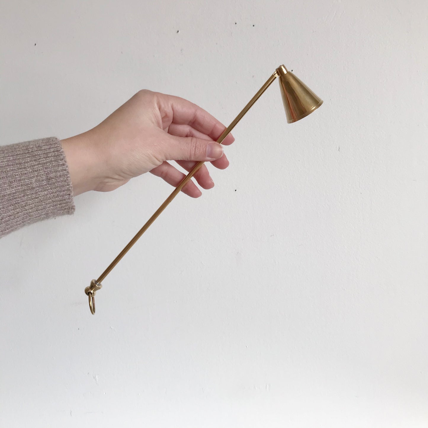 Simple Vintage Brass Candle Snuffer