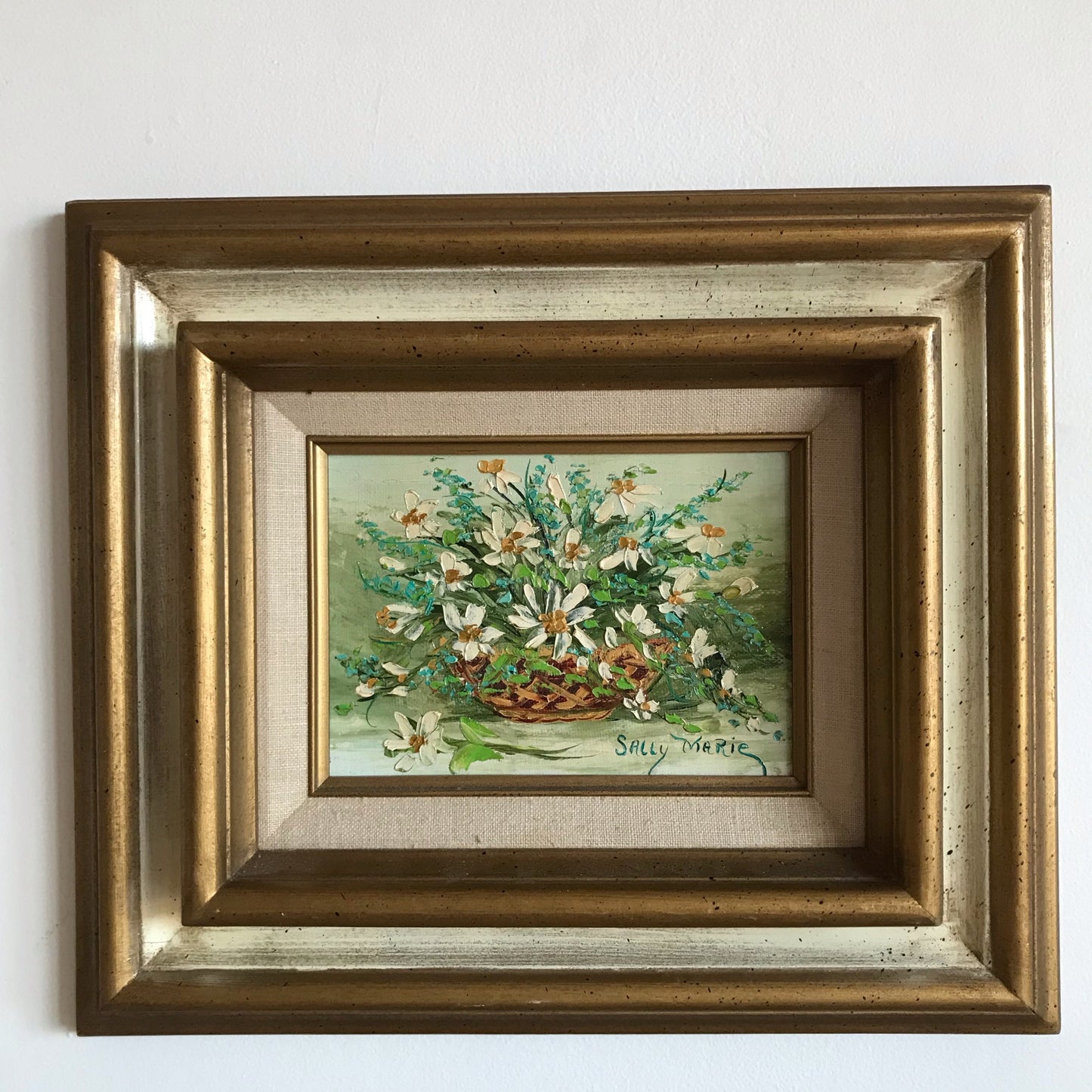 Original Vintage Floral Still-life Painting
