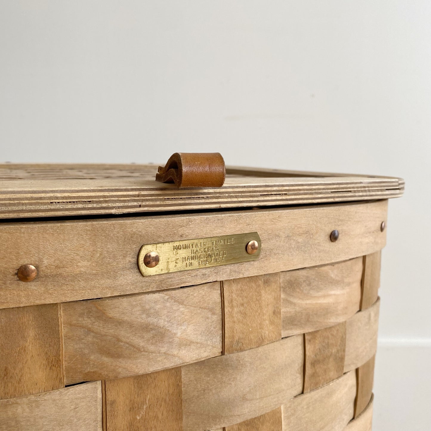 XXL Handcrafted Basket / Hamper with Lid